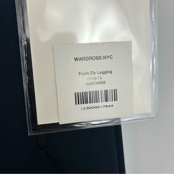NWT Wardrobe NYC  Navy Blue Front Zip Ankle Leggings/Pants Size Large - Picture 12 of 16